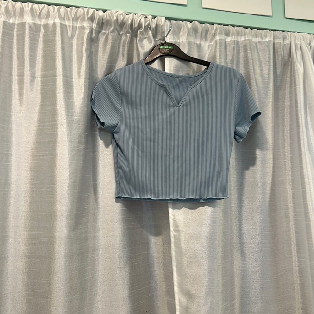 Blue Crop Top, Rarely Worn